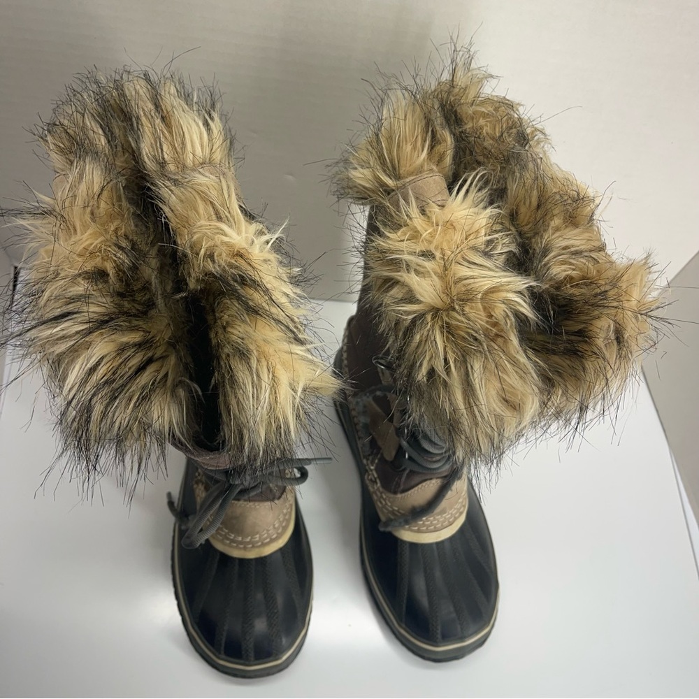 Sorel Joan of Arctic Faux Fur Winter Boots Sz 8 - Picture 4 of 13